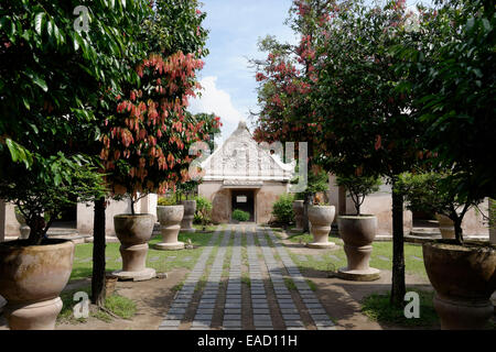 Taman Sari Castello d'acqua, Yogyakarta, Java, Indonesia Foto Stock