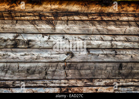 Vecchio di legno weathered plance texture. Foto Stock