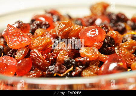 Torta di Natale la frutta in ammollo sherry Foto Stock