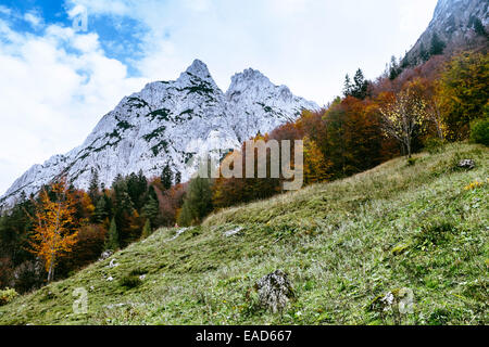 Wilder Kaiser in autunno, Tirol Austria Foto Stock