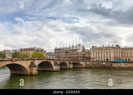 Pont Royal ponte sul fiume Senna a Parigi, Francia Foto Stock