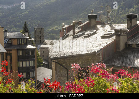Andorra la Vella, la città capitale di Andorra, ANDORRA Foto Stock