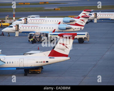 L'aeroporto internazionale di Vienna, Austrian Airlines, Bassa Austria, Schwechat Foto Stock