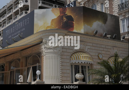 I preparativi per la 67th Cannes Film Festival con: atmosfera dove: Cannes, Francia Quando: 10 Maggio 2014 Foto Stock