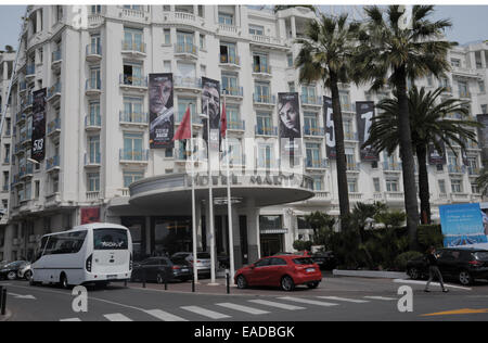 I preparativi per la 67th Cannes Film Festival con: atmosfera dove: Cannes, Francia Quando: 10 Maggio 2014 Foto Stock