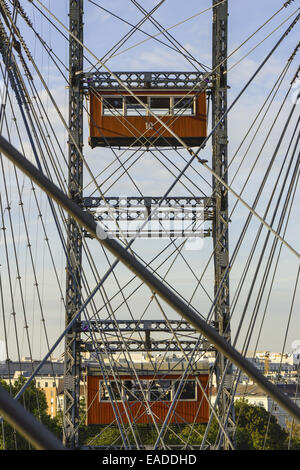 Prater, Riesenrad, Giant ferry wheel, Vienna, Austria, 2. distretto Foto Stock