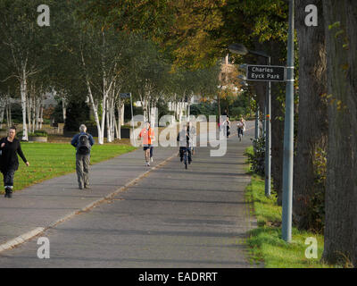 Charles Eyck Park a Maastricht, Olanda, Europa Foto Stock