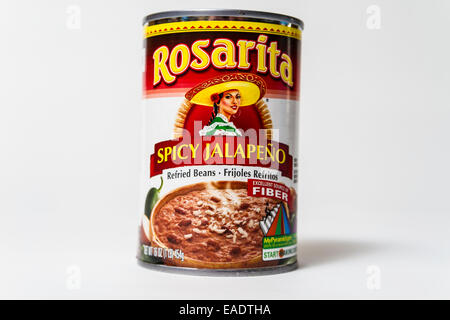 Rosarita piccante refried fagioli con peperoncini jalapeno Foto Stock