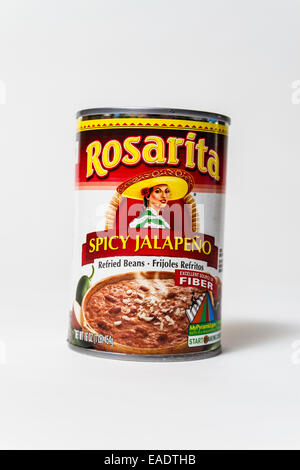 Rosarita piccante refried fagioli con peperoncini jalapeno Foto Stock