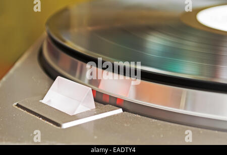 Polveroso record giocatore luce stroboscopica Foto Stock