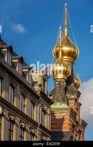 Alexander Nevsky, la chiesa russa ortodossa, Copenhagen, Danimarca Foto Stock