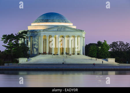 Il Thomas Jefferson Memorial è un memoriale presidenziale a Washington D.C., dedicato a Thomas Jefferson, un americano Foundin Foto Stock