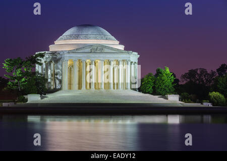 Il Thomas Jefferson Memorial è un memoriale presidenziale a Washington D.C., dedicato a Thomas Jefferson, un americano Foundin Foto Stock