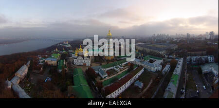 Vista aerea del Kiev-Pechersk Lavra Foto Stock