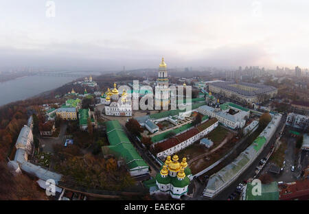 Vista aerea del Kiev-Pechersk Lavra Foto Stock