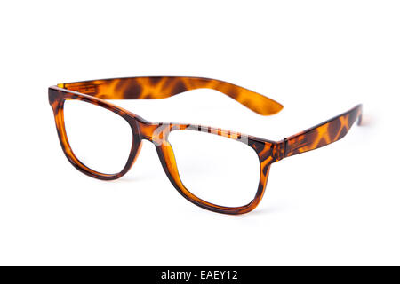 Guscio di tartaruga occhiali isolato Foto Stock