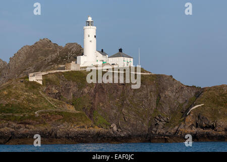 Punto di partenza faro, Devon, Inghilterra Foto Stock