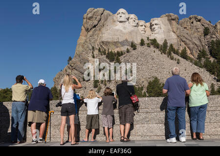 Mount Rushmore National Memorial, SD, STATI UNITI D'AMERICA Foto Stock