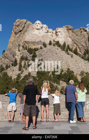 Mount Rushmore National Memorial, SD, STATI UNITI D'AMERICA Foto Stock