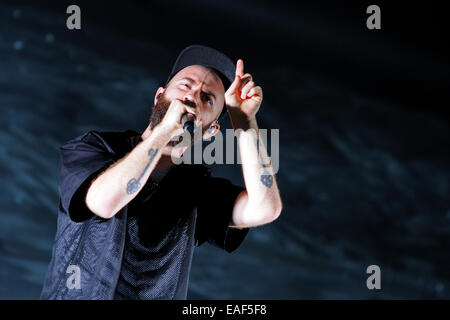 BENICASIM, Spagna - 21 Luglio: Yoann Lemoine, cantante della band Woodkid, concerto prestazioni a FIB. Foto Stock