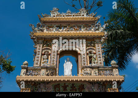 Vinh Trang Pagoda Vietnam Foto Stock