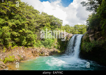 Tawhai scende al parco nazionale di Tongariro in Nuova Zelanda Foto Stock