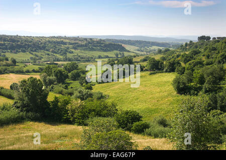 Paesaggio di Tuscania, che è una città e comune della provincia di Viterbo, regione Lazio, Italia. Foto Stock