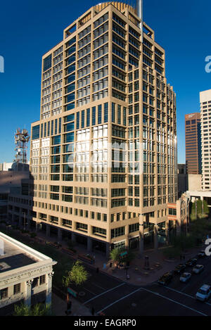 Streetscapes urbano e gli edifici nel centro cittadino di Phoenix, Arizona Foto Stock