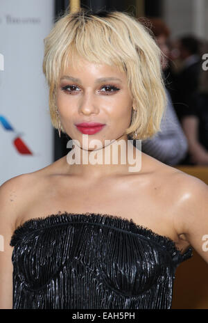 L'American Ballet Theatre 2014 apertura primavera notturna Gala al Metropolitan Opera House - Arrivi con: Zoe Kravitz dove: New York, Stati Uniti quando: 12 Maggio 2014 Foto Stock