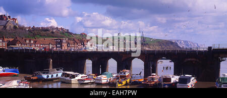 Folkestone Harbour Kent, 1980 anni Foto Stock