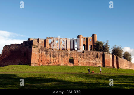 Il Castello di Kenilworth, Warwickshire, Inghilterra, Regno Unito Foto Stock