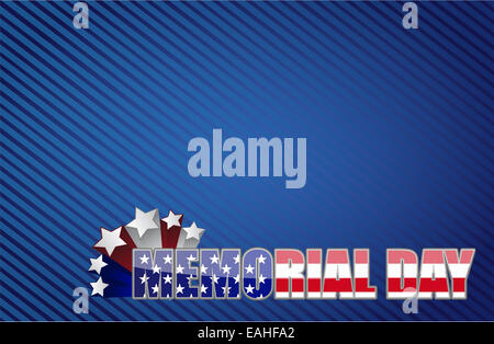 Il memorial day rosso bianco e blu Foto Stock