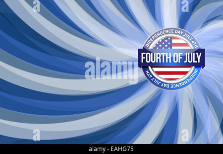 Quarto di luglio, giorno di indipendenza patriottica. Foto Stock