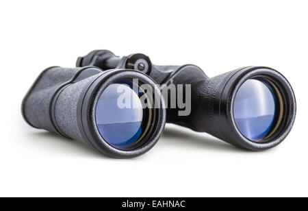 Esercito sovietico binocolo isolato su bianco Foto Stock