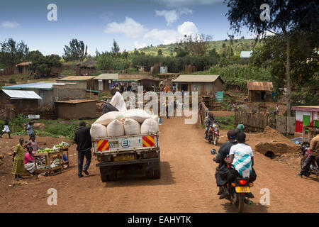 Distretto di Bukwo, Uganda è situato sulle pendici orientali del Monte Elgon. Foto Stock