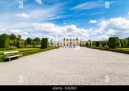 Il Castello di Drottningholm e giardini, Stoccolma, Svezia Foto Stock