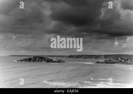 Burgh Island prese da Bantham in Devon Foto Stock