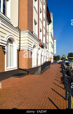 Villaggio di Pescatori - etnografici, il commercio e il centro artigianale. Kaliningrad (prima 1946 Koenigsberg), Russia Foto Stock
