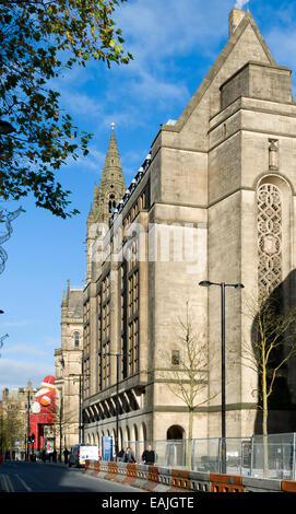 Il municipio edificio di estensione, da Mount Street, Manchester, Inghilterra, Regno Unito Foto Stock