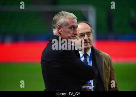 Didier DESCHAMPS/Noel LE GRAET - 14.11.2014 - Francia/Albanie - Match amical : Rennes- Photo : Dave inverno/Icona Sport Foto Stock