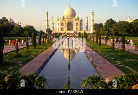 Taj Mahal in Agra india Foto Stock