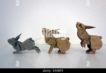 Origami mostra alla Cooper Union di New York Foto Stock