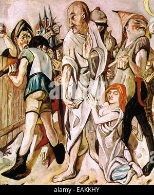 Max Beckmann Cristo e la donna presa in adulterio Foto Stock