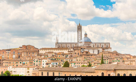 Vista panoramica di Siena, Italia Foto Stock