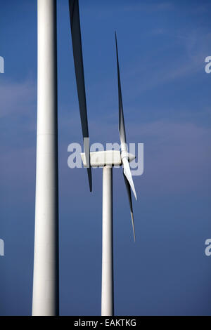 Le turbine eoliche di produzione di energia elettrica Foto Stock