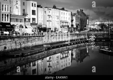 In bianco e nero di Ramsgate Harbour Fotografia Foto Stock