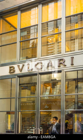 Bvlgari store in New York City Foto Stock