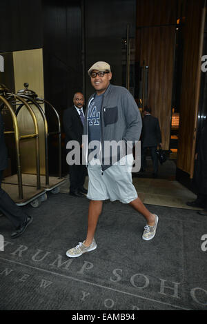 New York Candids dotate: Omar Miller dove: Manhattan, New York, Stati Uniti quando: 15 Maggio 2014 Foto Stock