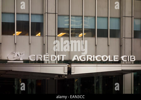 Credit Agricole sede a New York City Foto Stock