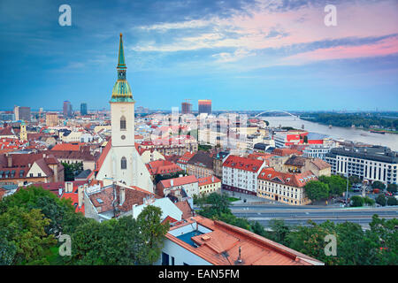 Immagine di Bratislava, la capitale della Repubblica Slovacca. Foto Stock